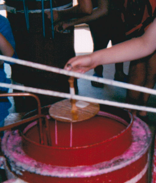 Kerzen ziehen in Kloster 1999