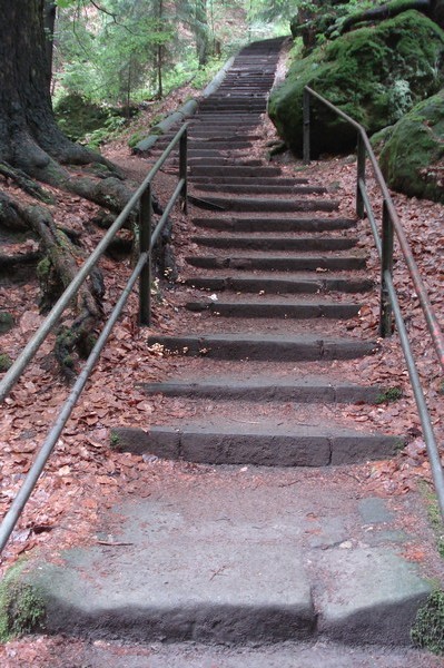 unsere Wanderung .die Treppen 31.5.09