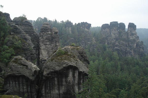 unsere Wanderung.Bastei u.Brcke 31.5.09