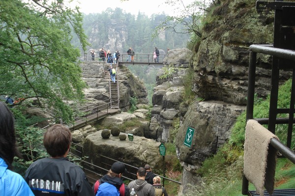 unsere Wanderung.Felsenburg Neurathen 31.5.09