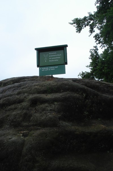 unsere Wanderung.Felsenburg Neurathen 31.5.09