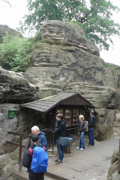 unsere Wanderung.Felsenburg Neurathen 31.5.09