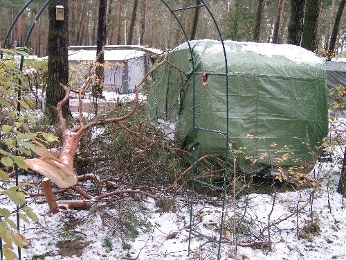 Sturm auf dem Campingplatz 2004