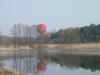 Campingplatz Pressel, Ballon über dem See